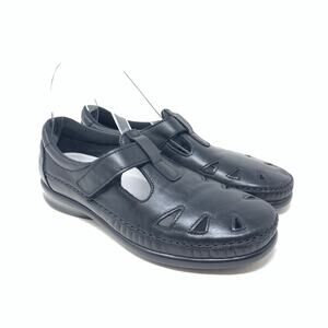 SAS Tripad Roamer Comfort Loafer Slip On Shoes Black Leather Size 8.5 M Womens